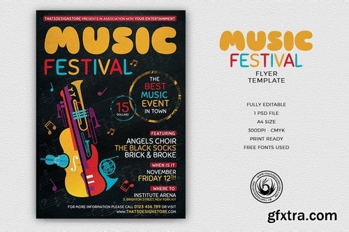 Music Festival Flyer Template V10