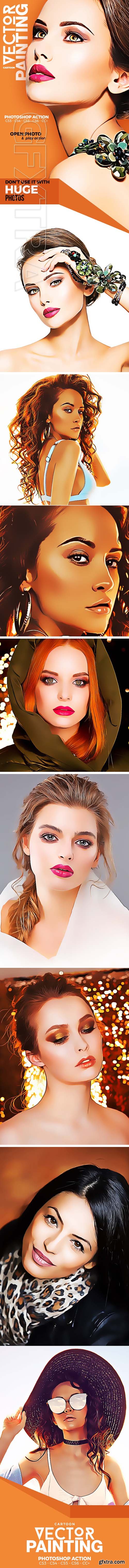 GraphicRiver - Cartoon Vector Painting Photoshop Action 21616686