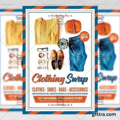 Clothing Swap – Community A5 Flyer/Poster Template