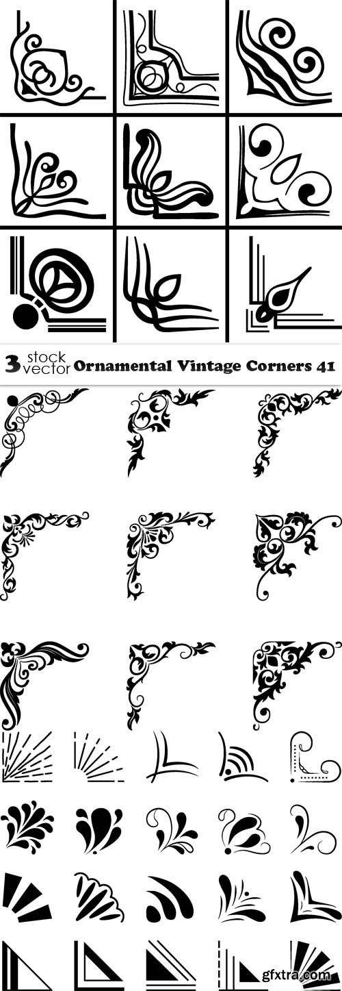Vectors - Ornamental Vintage Corners 41