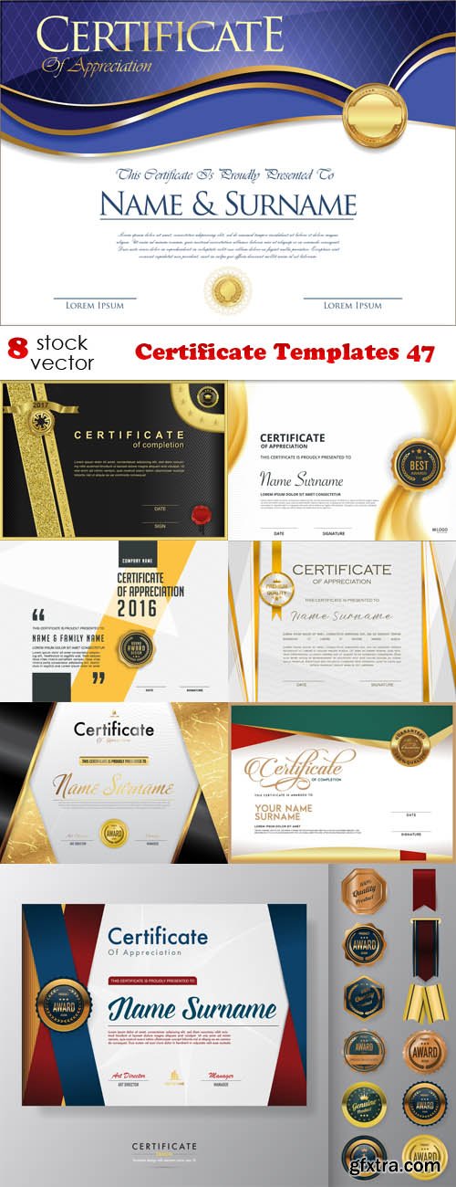 Vectors - Certificate Templates 47
