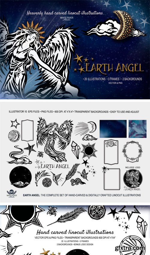 CM - Earth Angel Linocuts 2350510