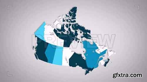 Canadian Provinces Combine - Motion Graphics 71398