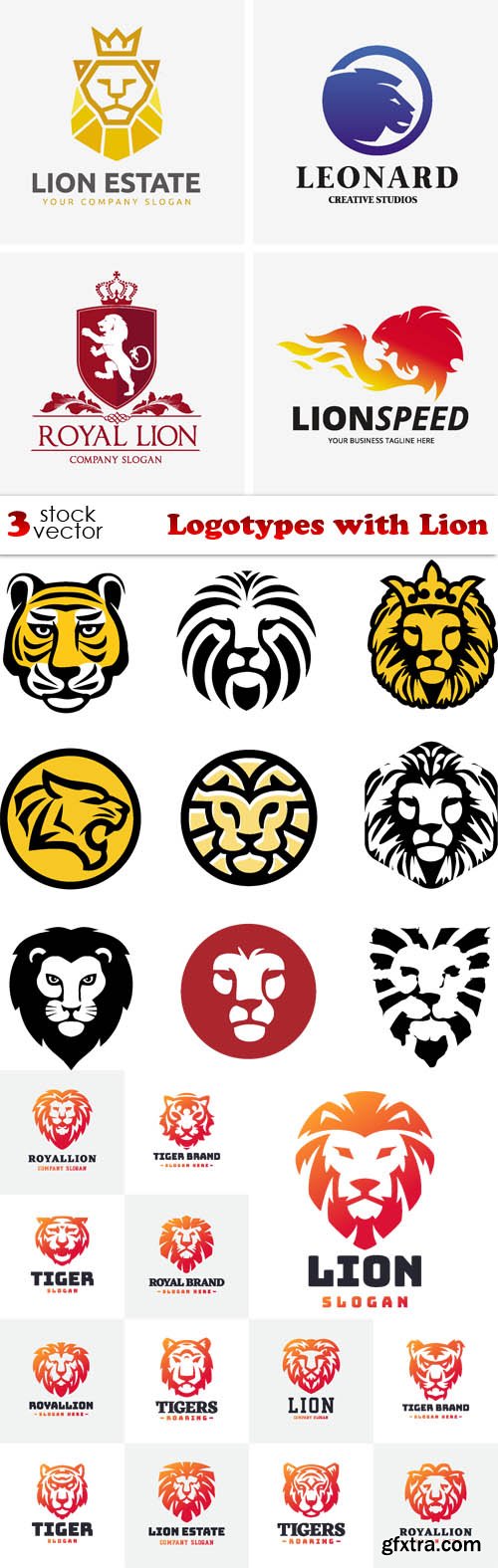 Vectors - Logotypes with Lion