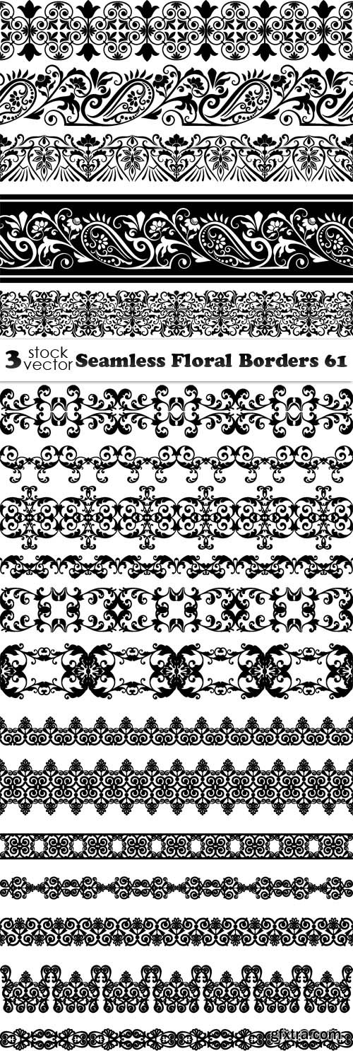 Vectors - Seamless Floral Borders 61