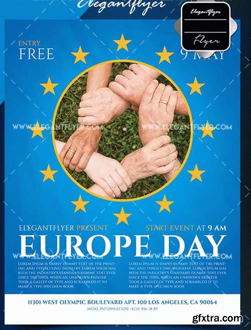 Europe Day V1 2018 Flyer Template