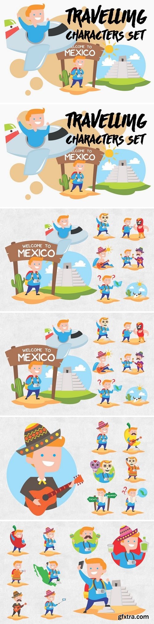 CM - Travelling Characters Set - Mexico 1570229