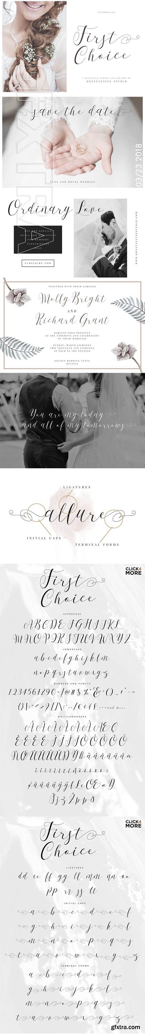 CreativeMarket - First Choice - Wedding Calligraphy 2361380
