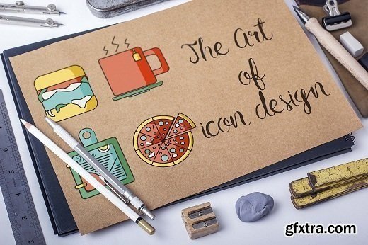 The Art of Icon Design: Create Beautiful Flat Icon Design Set