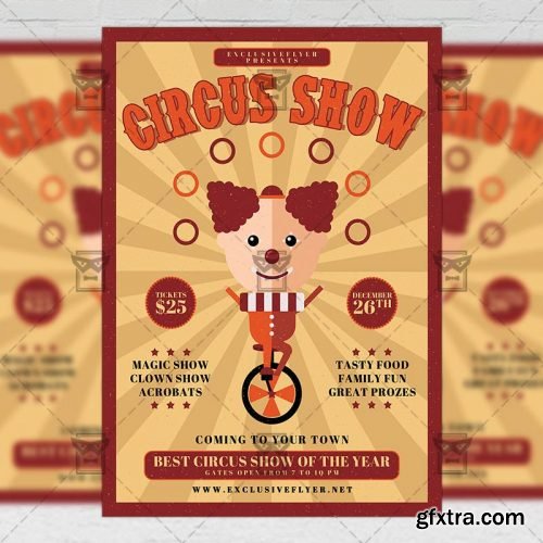 Circus Show – Community A5 Flyer Template