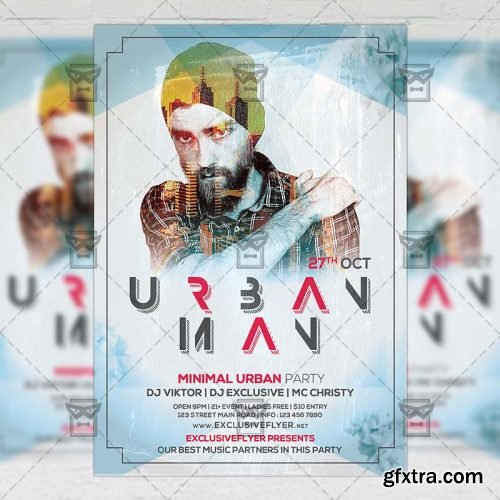 Urban Man – Club A5 Flyer Template