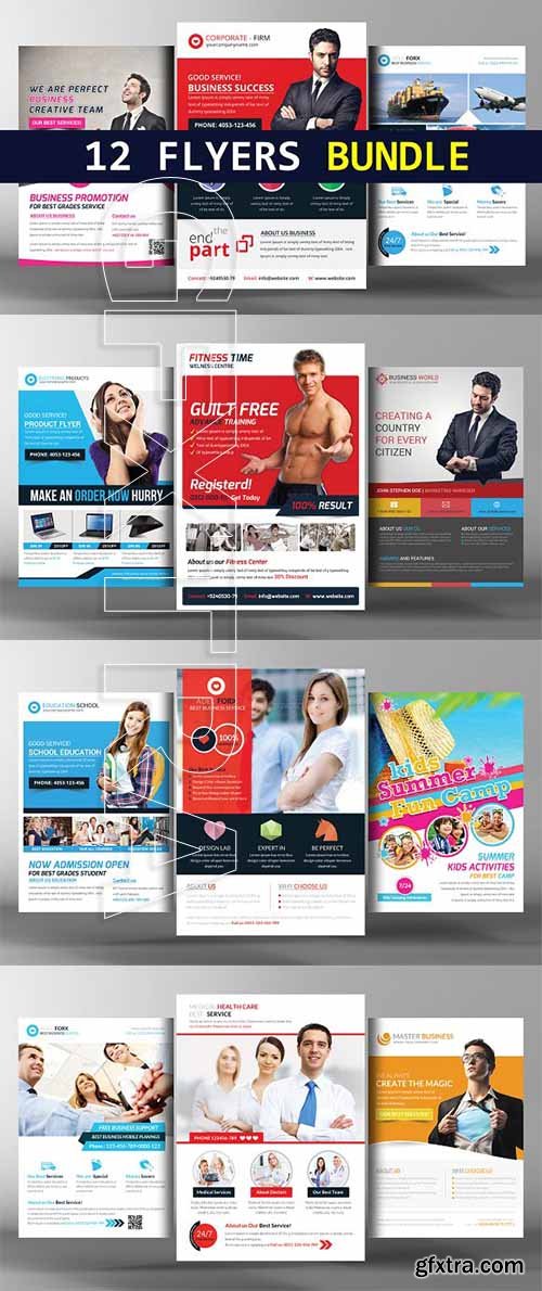 CreativeMarket - 12 Agency Corporate Business Flyers 2390539