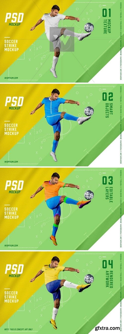 CM - Soccer Strike PSD Mockup Template 869554