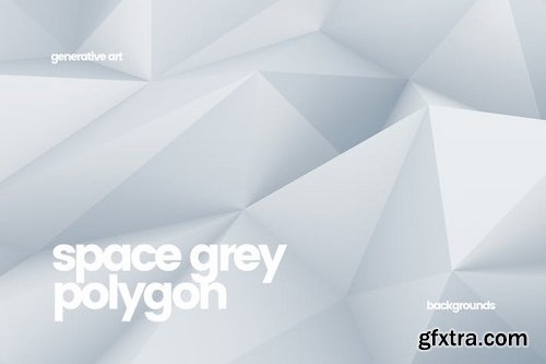 Space Grey Polygon Backgrounds