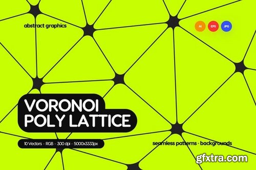 Voronoi Lattice Seamless Patterns Backgrounds