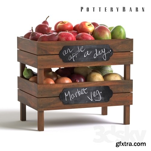 Pottery Barn Stackable Fruit and Vegetable Crates