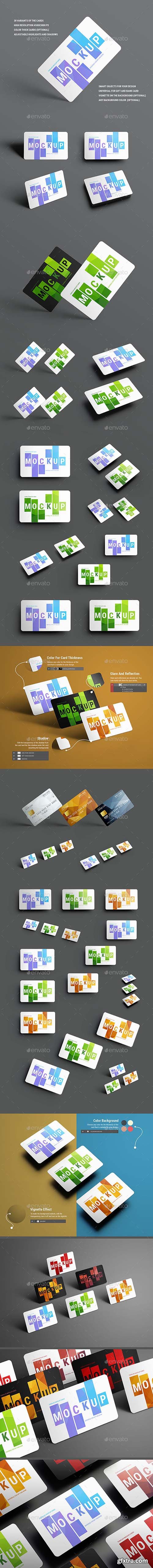 30 Mockups Universal For Gift and Bank Cards