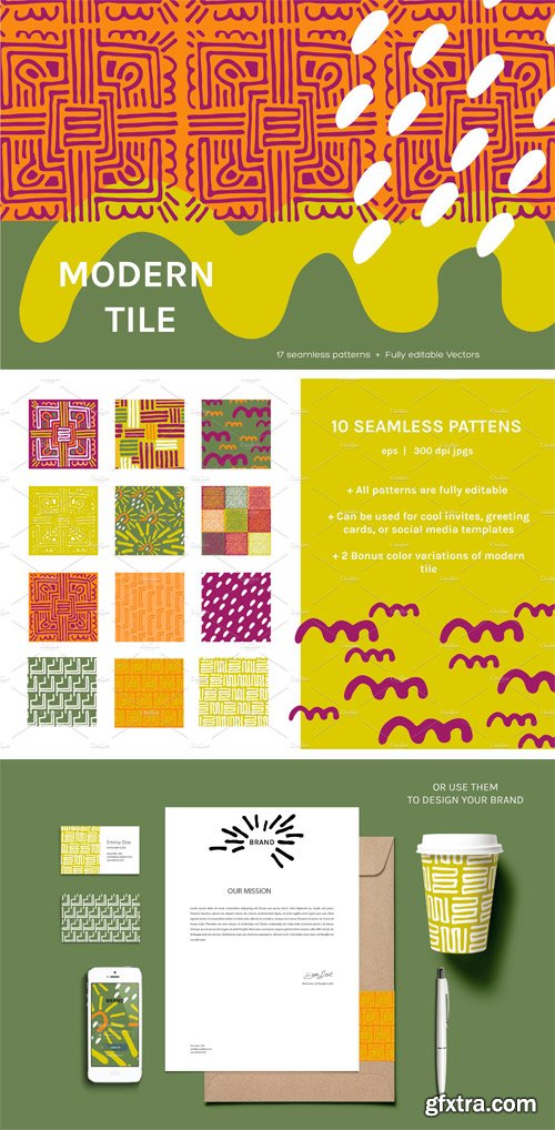 CM - Modern Tile | Seamless Patterns 2338380