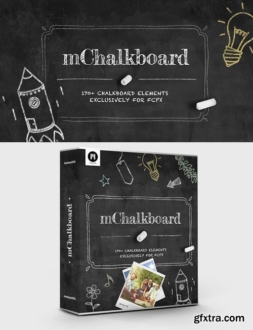 mChalkboard - 170+ Chalkboard Elements Exclusively For FCPX macOS