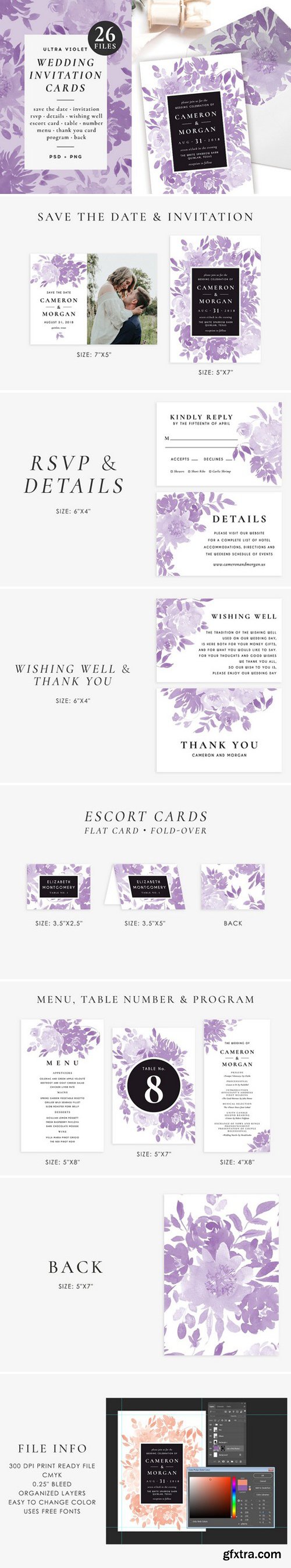 CM - Ultra violet wedding set 2357489