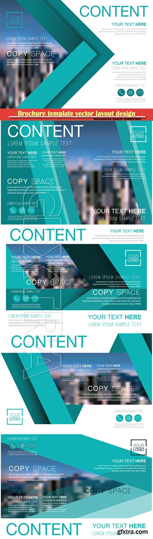 Brochure template vector layout design, corporate business annual report, magazine, flyer mockup # 163