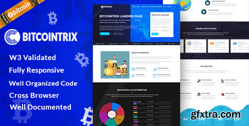 ThemeForest - BitcoinTrix | Bitcoin and Cryptocurrency Landing Page - 21335089