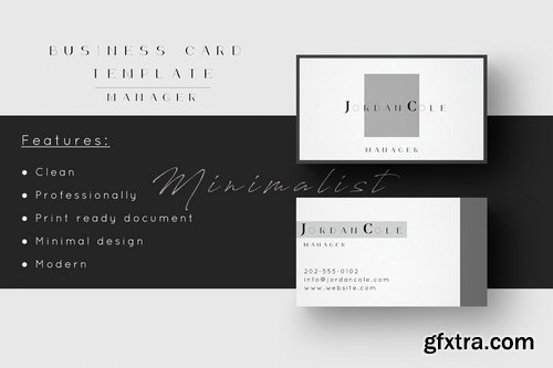 CM - Manager Business Card Template 2372738
