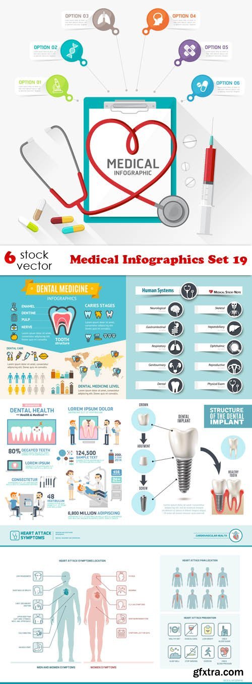 Vectors - Medical Infographics Set 19