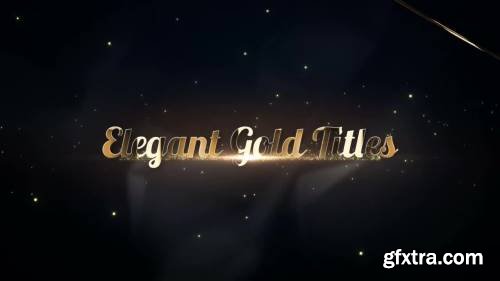 MA - Elegant Gold Titles Premiere Pro Templates 57895