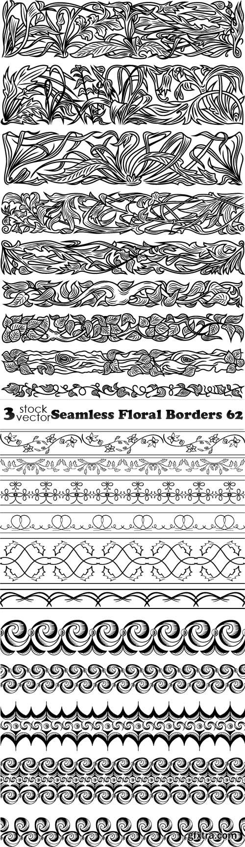 Vectors - Seamless Floral Borders 62