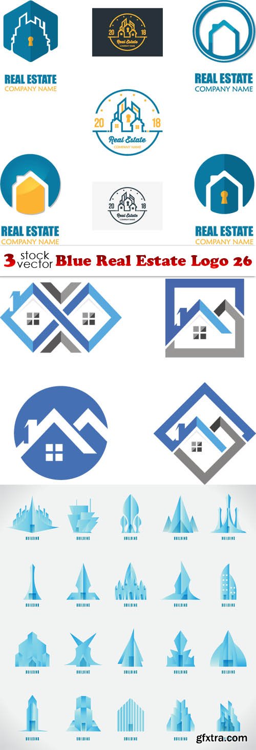 Vectors - Blue Real Estate Logo 26