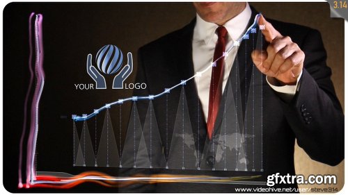 Videohive Business Chart - Logo Intro 16226367
