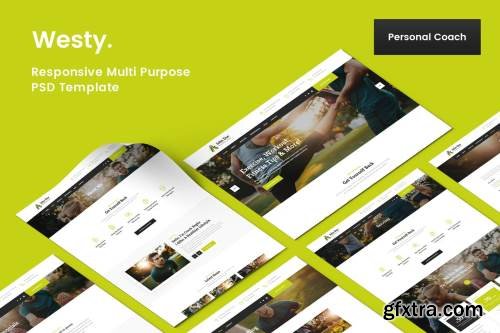Westy Personal Coach PSD Template