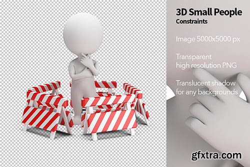 CreativeMarket - 3D Small People - Constraints 2417400