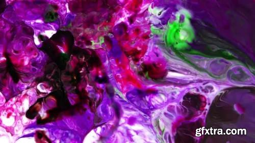 MA - Colorful Ink Paint Blast Turbulence 24 Stock Video 56181