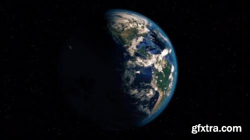 MA - Realistic Earth Spin Motion Graphics 54572