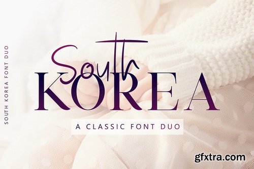 South Korea Font Duo Font Family