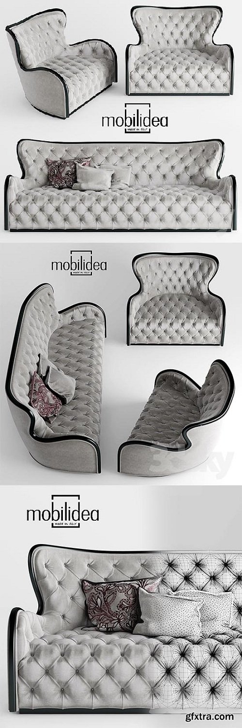 Sofa and chair mobilidea MARGOT DIVANO