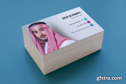 Modern Arabic Visiting Card For Business Template