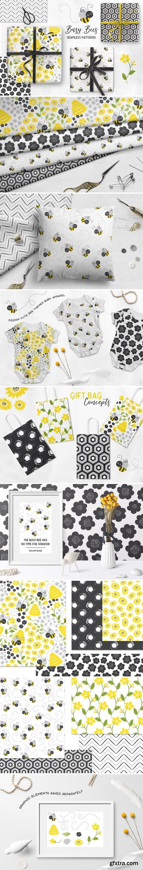 CM - Busy Bees Baby Vector Patterns 2355971