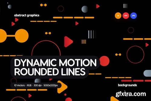 Dynamic Motion Rounded Shapes Backgrounds