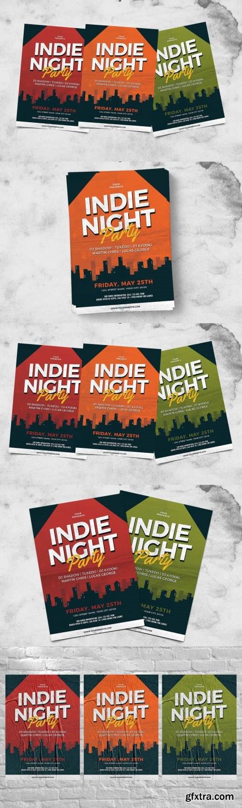 Indie Night Party Flyer