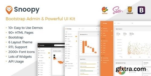 ThemeForest - Snoopy v1.0 - Multipurpose Bootstrap Admin Dashboard Template + UI Kit - 21458186