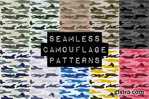 Seamless Camouflage Pattern Sets