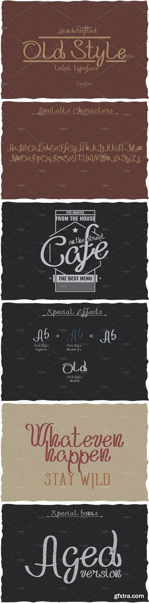 CM - Handcrafted Old Style Label Typeface 1638320