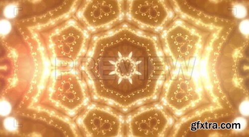 Gold Mandala Kaleidoscope Background - Motion Graphics 75074