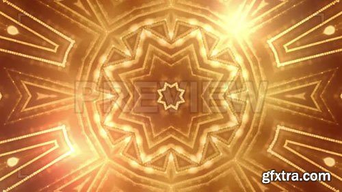 Abstract Gold Kaleidoscope - Motion Graphics 75076