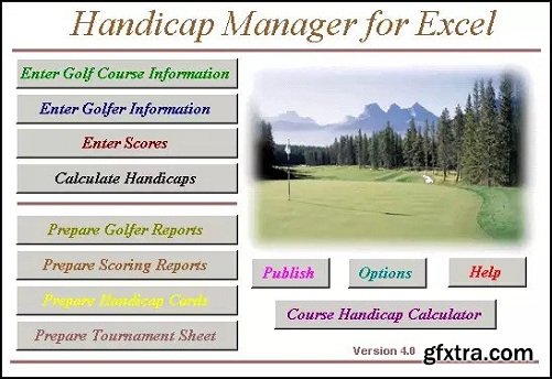 Handicap Manager 6.2.1.0 for Excel