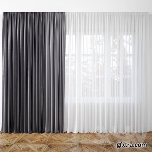Curtain 65 3d model