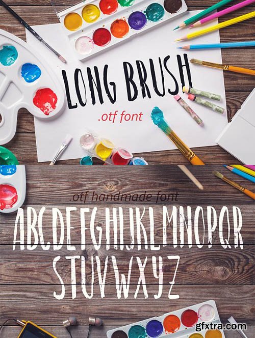 CreativeMarket - Long brush font 2443517